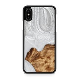 Slim Resin & Wood iPhone Case (Coastline Collection - Arctic White)