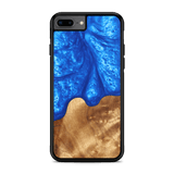 Slim Resin & Wood iPhone Case (Coastline Collection - Diver's Blue)