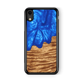 Slim Resin & Wood iPhone Case (Coastline Collection - Diver's Blue)
