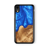 Slim Resin & Wood iPhone Case (Coastline Collection - Diver's Blue)