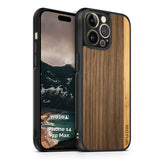Slim Wooden iPhone Case (Walnut / Bamboo Stripe)