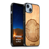 Slim Wooden iPhone Case (Tree Stump in Mahogany)