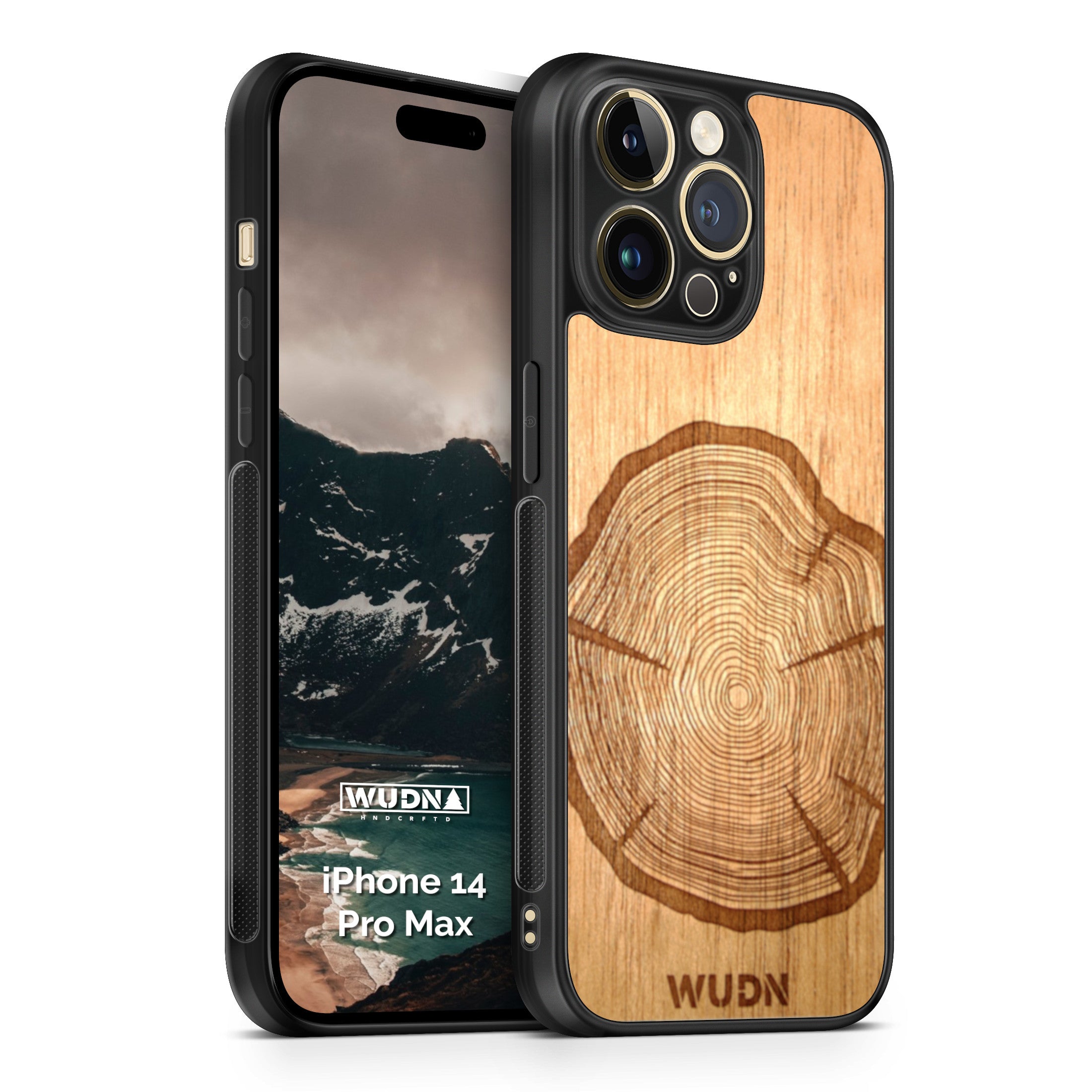 Ultra thin iPhone 12 Mini Slim Case made of wood