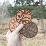 Wooden 116th Cavalry Brigade CSIB Sticker
