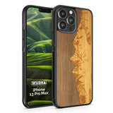 Slim Wooden Phone Case (Sawtooth Mountains Walnut Sky)