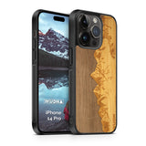 Slim Wooden Phone Case (Sawtooth Mountains Walnut Sky)