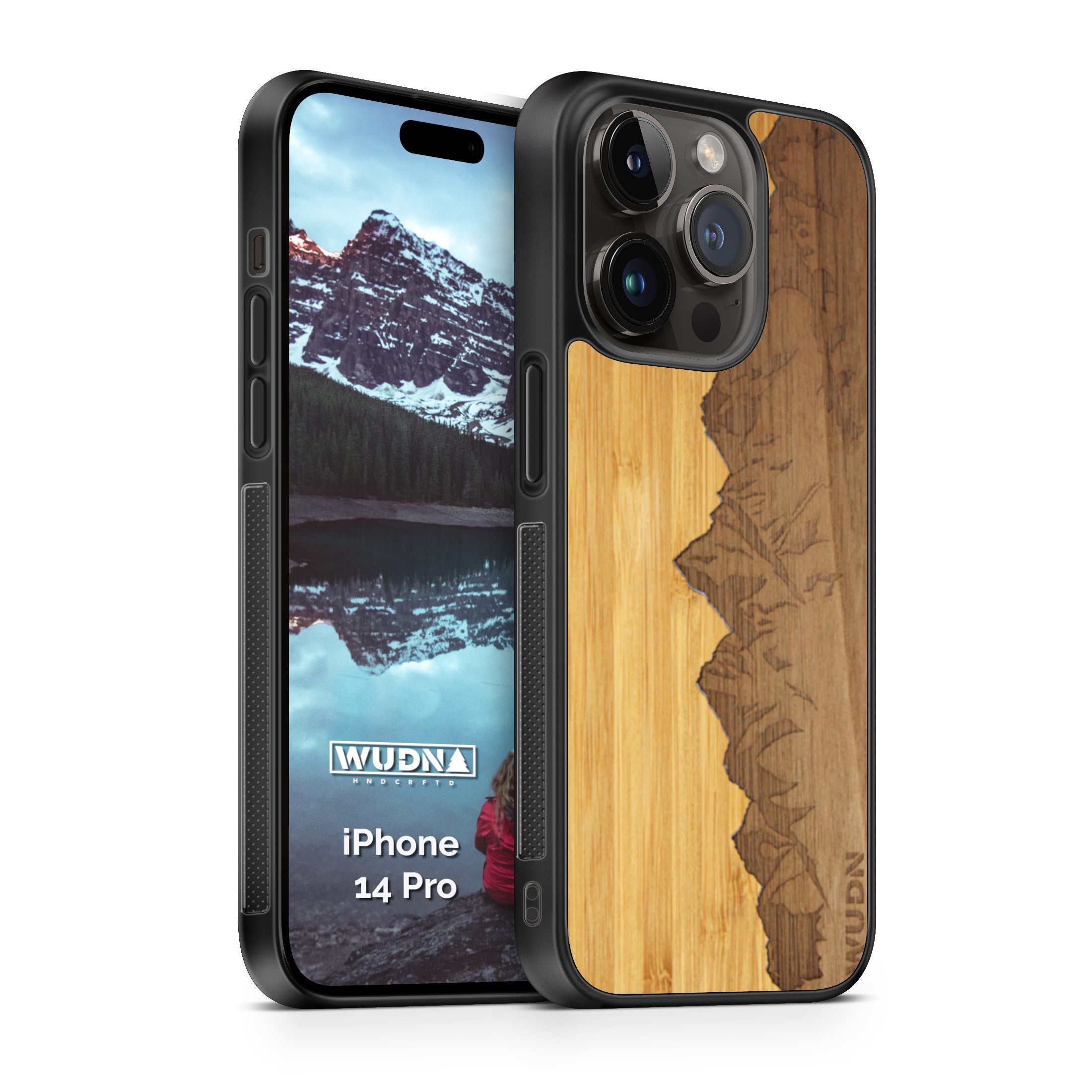 Slim Wooden Phone Case (Sawtooth Mountains Bamboo Sky) Slim Wooden Phone Case (Sawtooth Mountains Bamboo Sky)