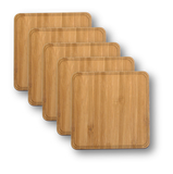 Solid Wood Coasters - 4-Pack, Bar - WUDN