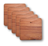 Solid Wood Coasters - 4-Pack, Bar - WUDN