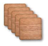 Solid Wood Coasters - 4-Pack, Bar - WUDN