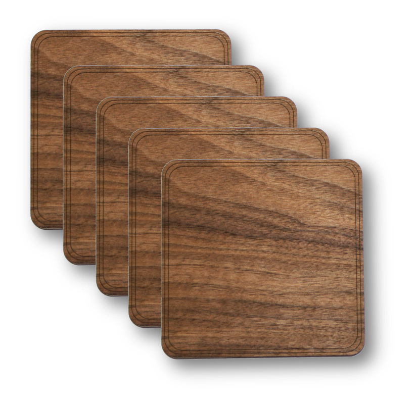 Teak Wood Coasters - 4 pack at  – Soapstone