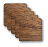 Solid Wood Coasters - 4-Pack, Bar - WUDN