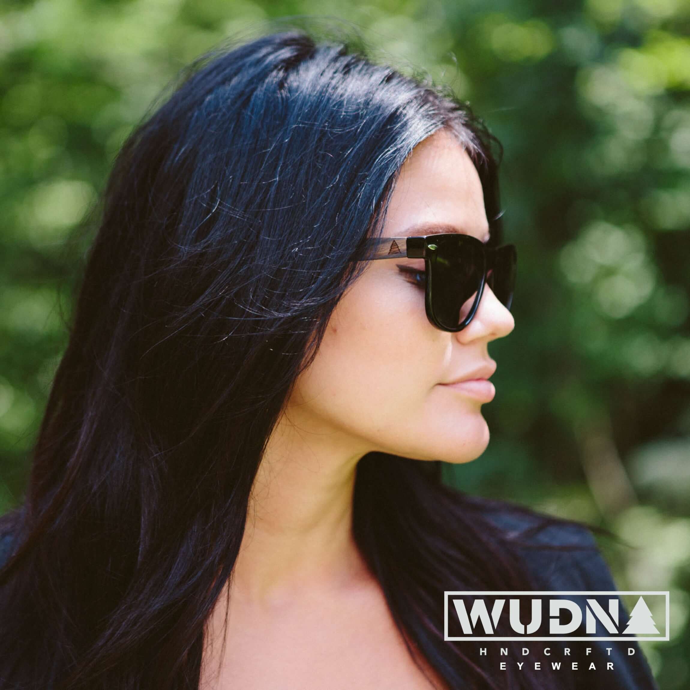 Real Ebony Wood Wanderer Sunglasses by WUDN, Sunglasses - WUDN