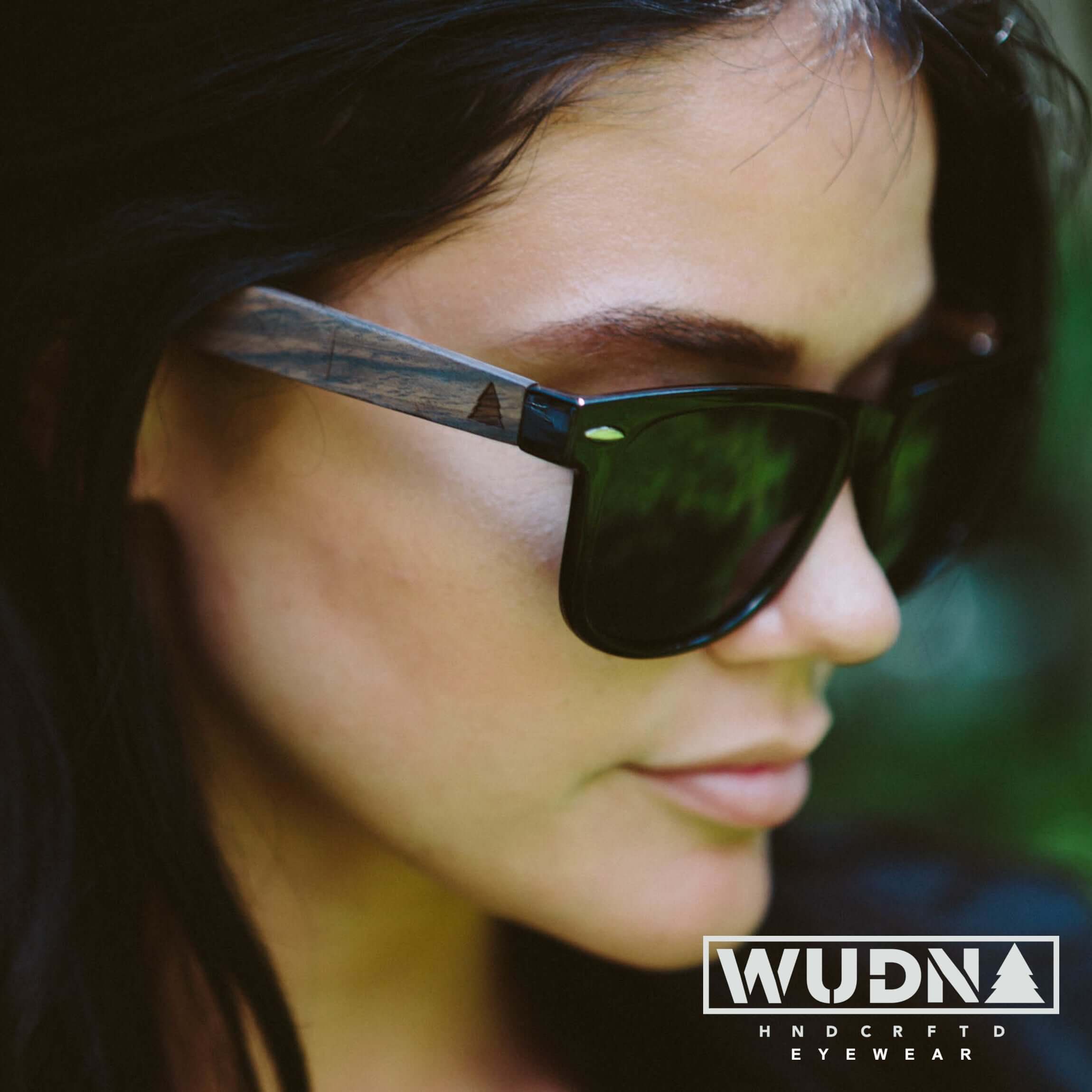 Real Ebony Wood Wanderer Sunglasses by WUDN, Sunglasses - WUDN