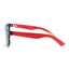 Hybrid Black Wanderer Sunglasses with Bluntslide Red Skatedeck Temple by WUDN