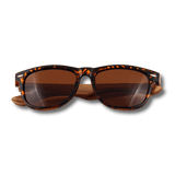 Real Zebra Wood Tortoise Frame Wanderer Sunglasses by WUDN, Sunglasses - WUDN