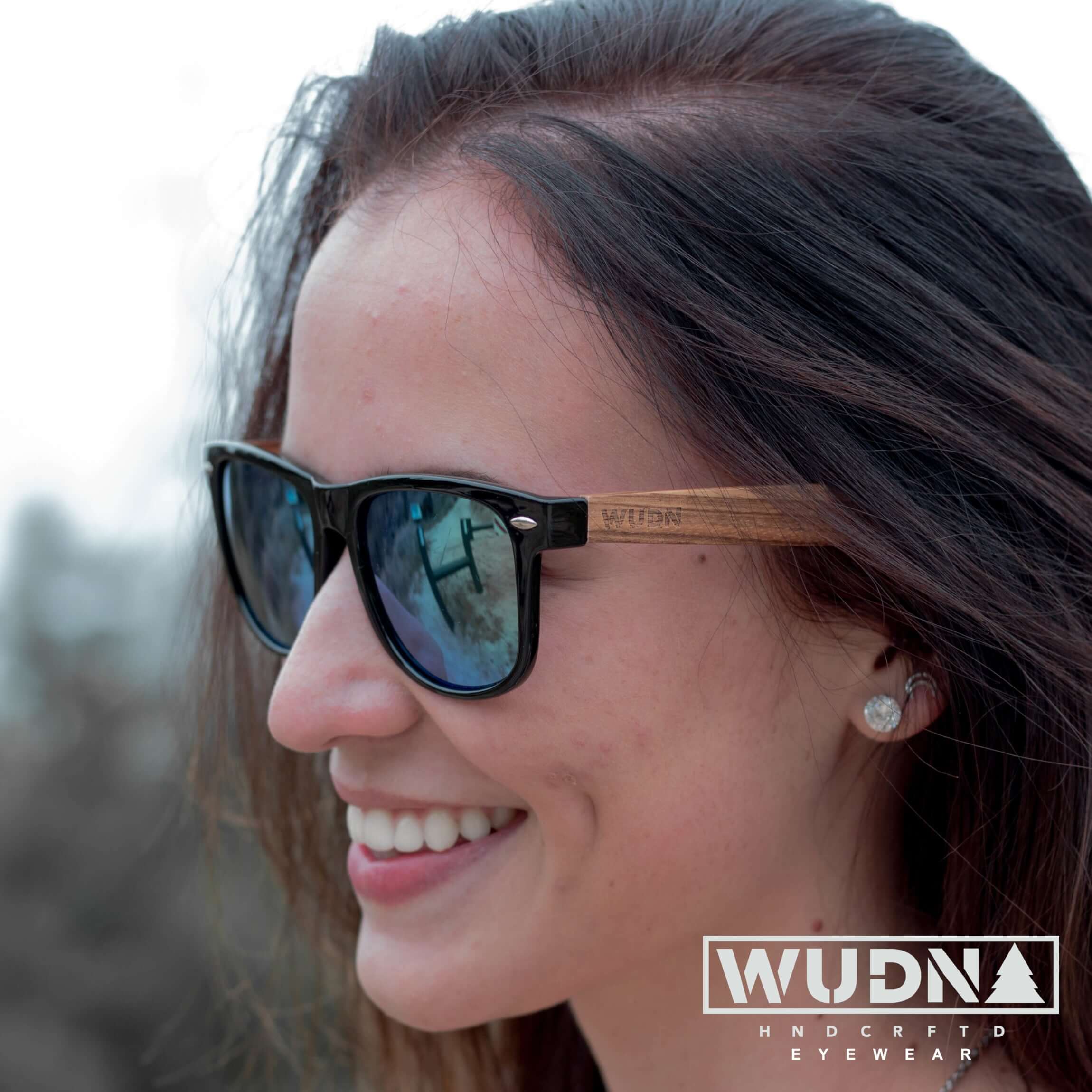 Real Zebra Wood Wanderer Sunglasses by WUDN, Sunglasses - WUDN