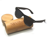 Real Zebra Wood Browline Style RetroShade Sunglasses by WUDN, Sunglasses - WUDN