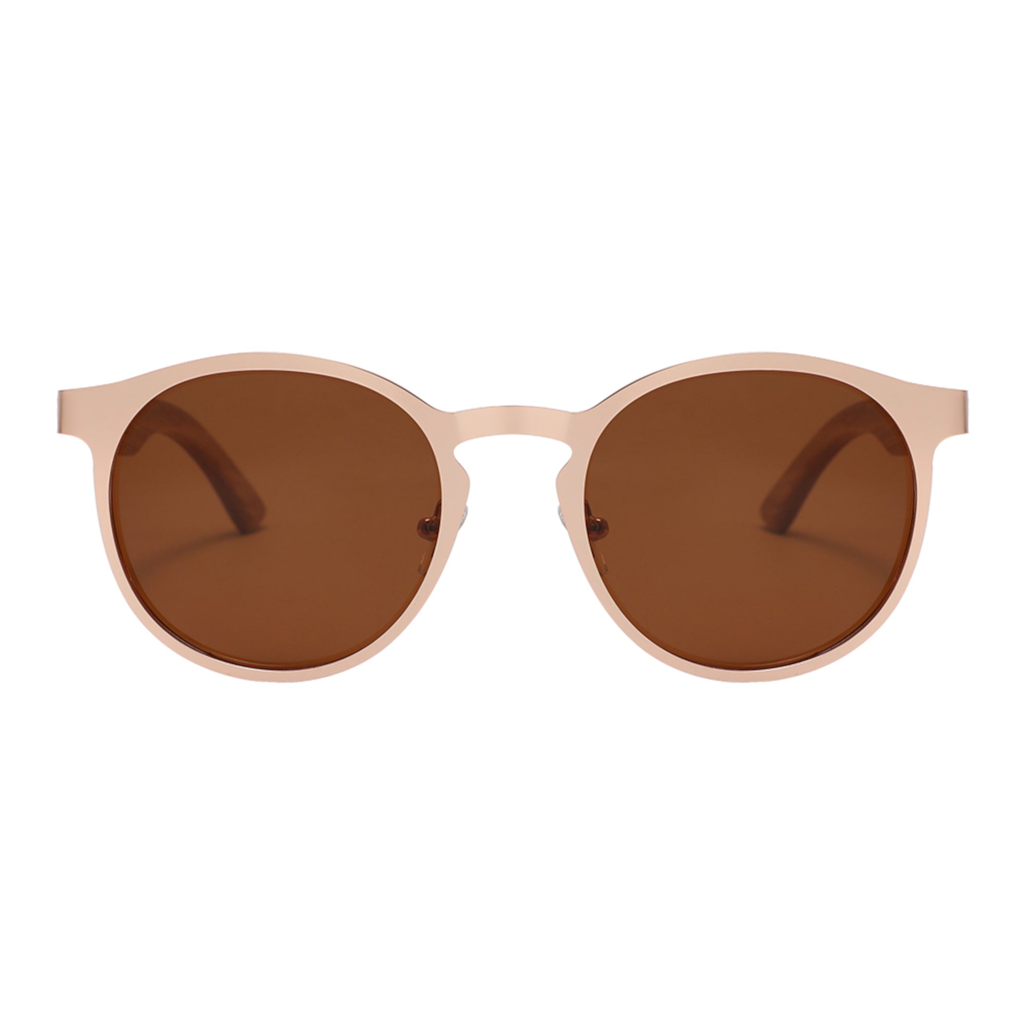 Hybrid Wooden Rounds - Real Wood & Polarized Lenses by WUDN