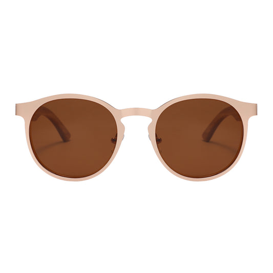 Hybrid Wooden Rounds - Real Wood & Polarized Lenses by WUDN