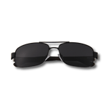 Real Ebony Wood Black Frame Slim Aviators by WUDN, Sunglasses - WUDN