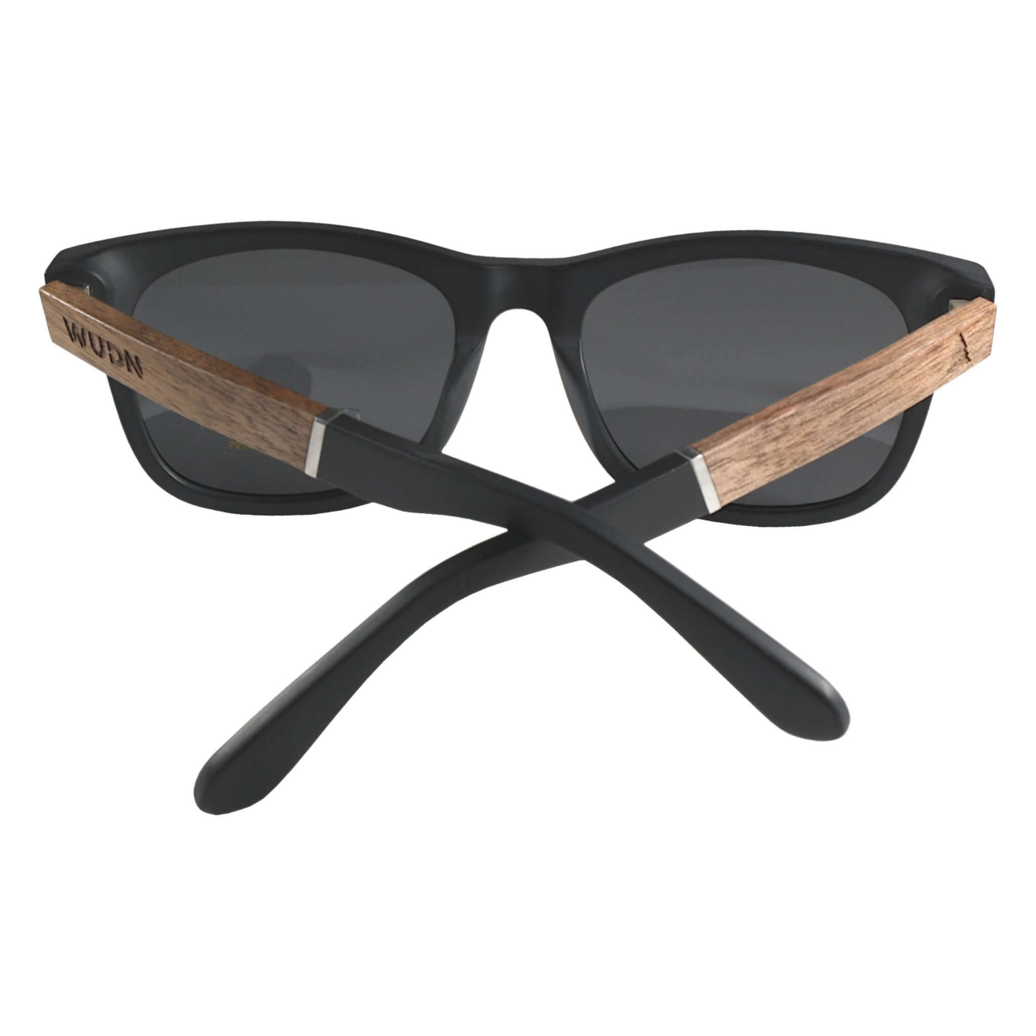 Woodies Polarized Sunglasses - Walnut Wood Hexagon Frame, 100% UVA/UVB Protection For Men & Women