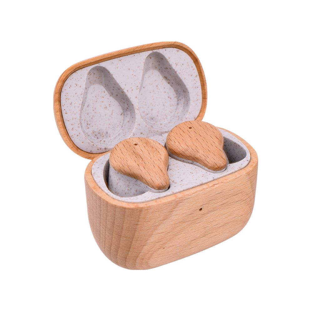 Wooden Wireless Bluetooth Earbuds
