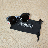 Recycled Skatedeck Ebony 1/2 Wood Handrail Sunglasses by WUDN