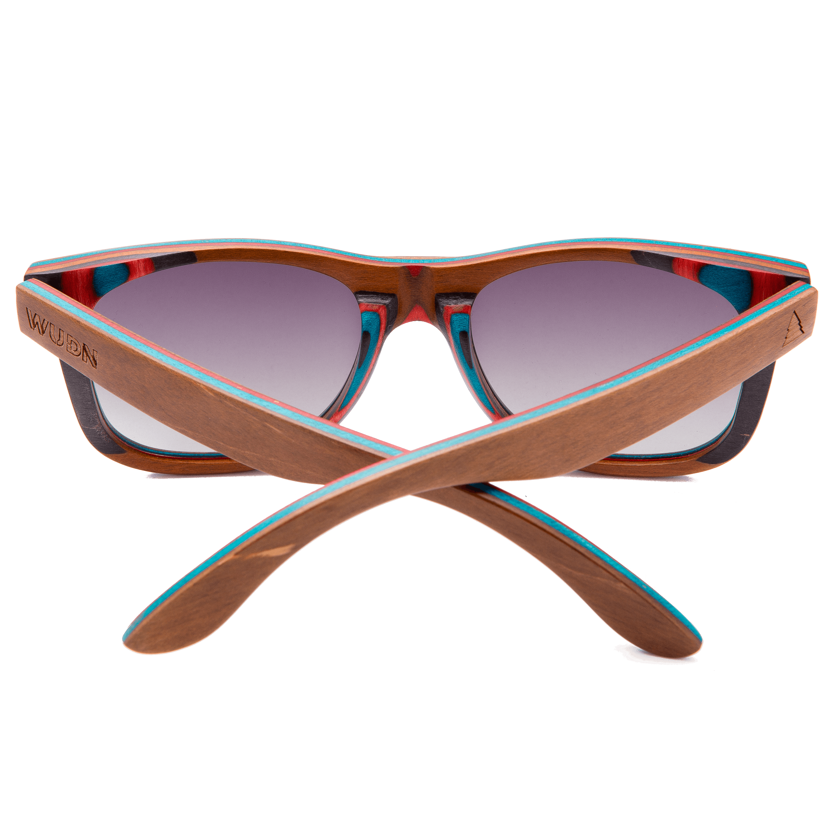 Recycled Skatedeck Jetty Ledge Brown Sunglasses by WUDN