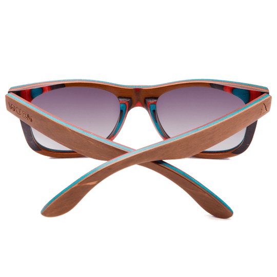 Recycled Skatedeck Jetty Ledge Brown Sunglasses by WUDN