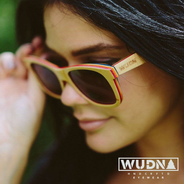 Mens & Women's Recycled Skatedeck, Kickflip Sunglasses by WUDN