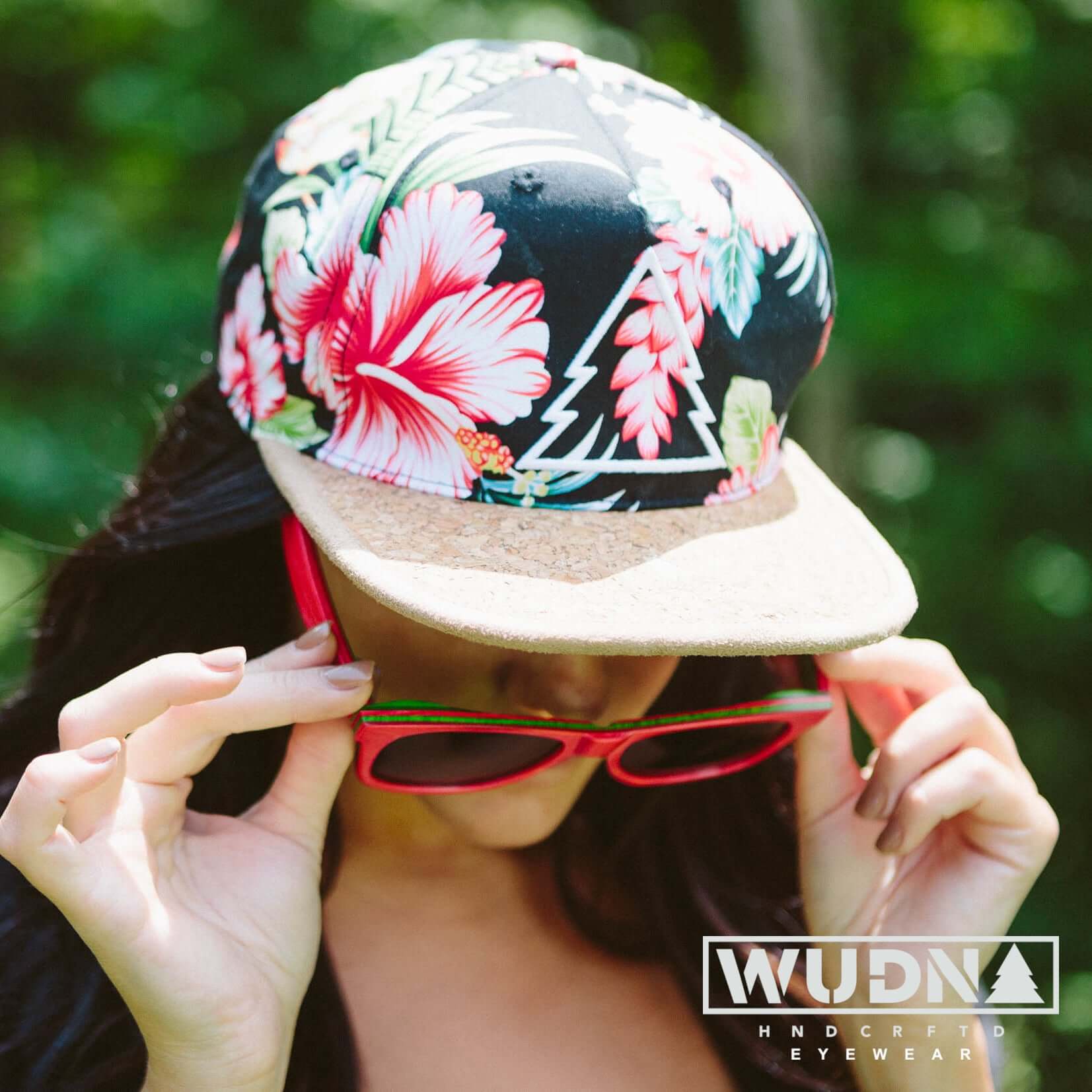 Recycled Skatedeck Bluntslide Red Sunglasses by WUDN, Sunglasses - WUDN