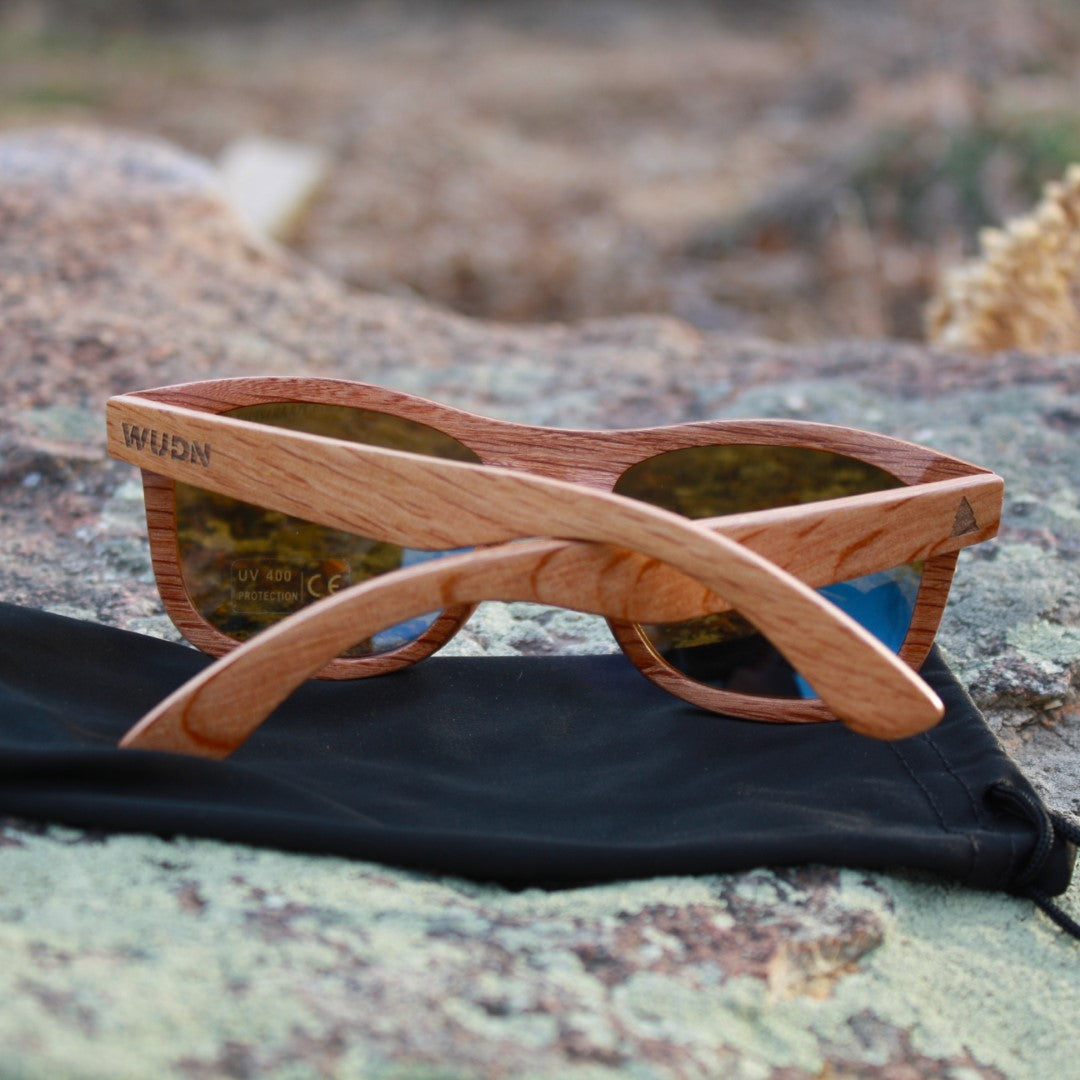 Real Zebra All Wood Jacks Sunglasses by WUDN