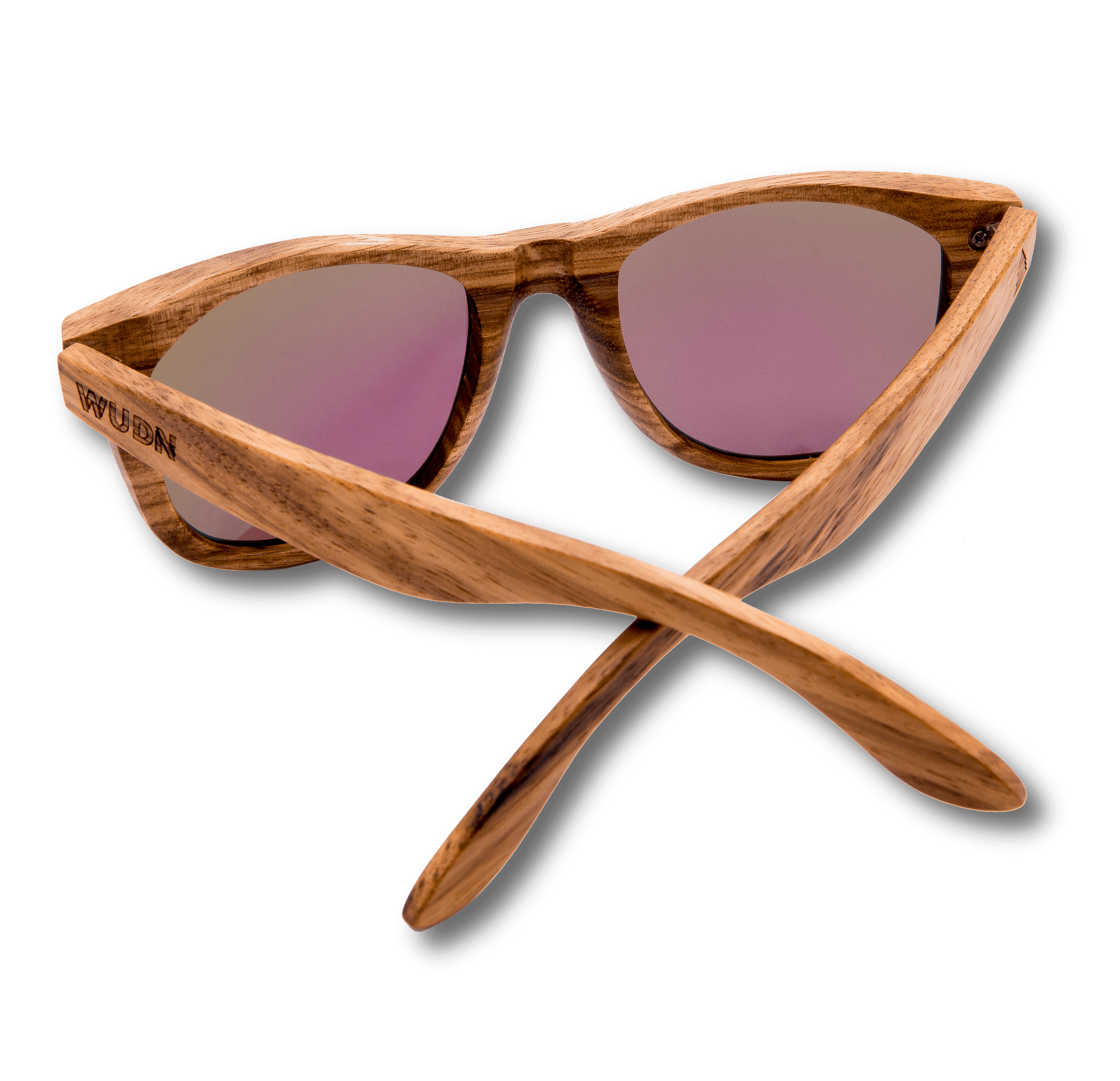 Real Zebra All Wood Jacks by WUDN, Sunglasses - WUDN