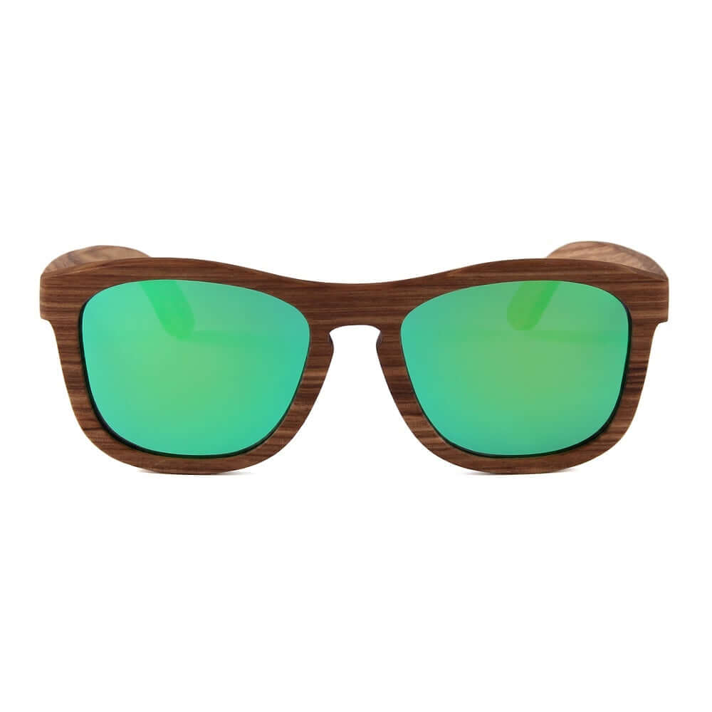 Real Zebra All Wood Jacks Sunglasses by WUDN