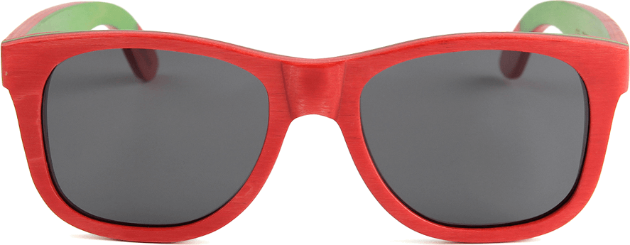 Recycled Skatedeck Bluntslide Red Sunglasses by WUDN, Sunglasses - WUDN