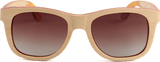 Recycled Skatedeck Kickflip Natural Sunglasses by WUDN, Sunglasses - WUDN