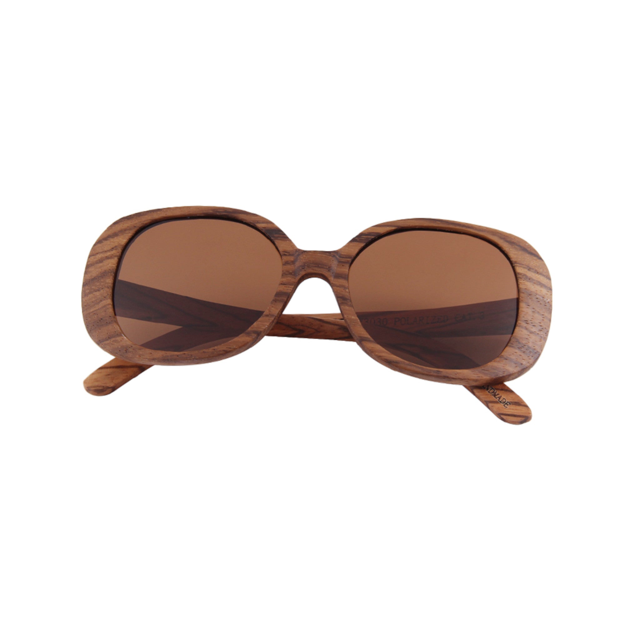 Real Zebra Full Wood Butterfly Sunglasses by WUDN