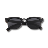 Real Ebony 1/2 Wood Browline Style RetroShade Sunglasses by WUDN, Sunglasses - WUDN