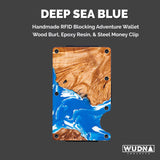 WUDN Adventure Wallet (Resin & Wood Coastline Collection)