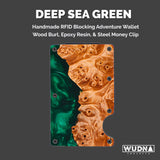 WUDN Adventure Wallet (Resin & Wood Coastline Collection)
