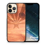 Slim Wooden iPhone Case (Arizona State Flag in Aromatic Cedar)