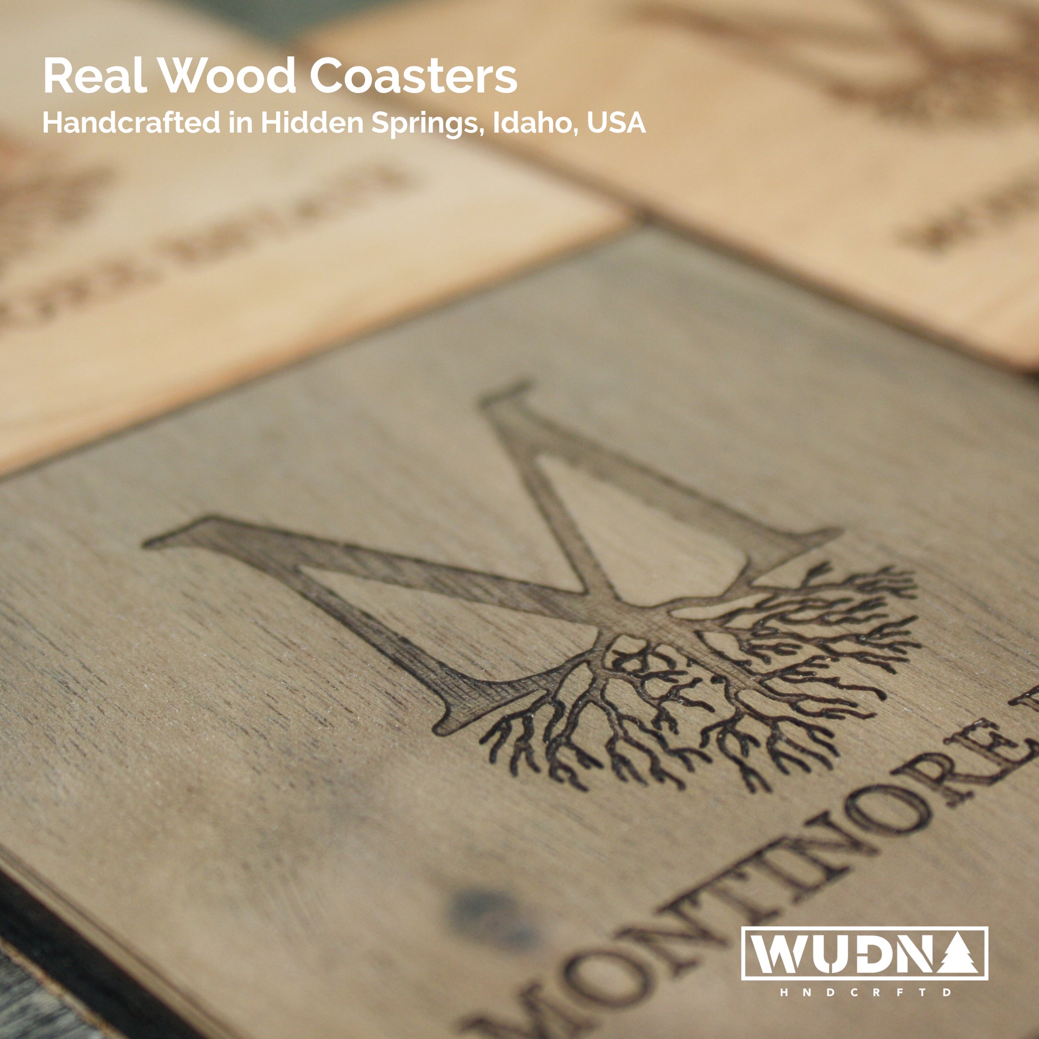 Teak Wood Coasters - 4 pack at  – Soapstone Products