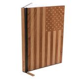 Handcrafted American Flag Wood Journal / Planner-Mahogany, Journal - WUDN