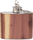 HandCrafted 2 oz. Wood Keychain Flask, Bar - WUDN