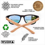 Real Rose Wood Wanderer Sunglasses by WUDN, Sunglasses - WUDN