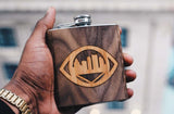 Customizable 6 oz. Wooden Hip Flask, Bar - WUDN