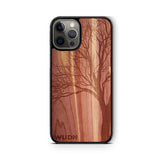 Slim Wooden iPhone Case (Winter Tree in Aromatic Cedar)