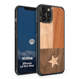 Slim Wooden iPhone Case (Texas State Flag)