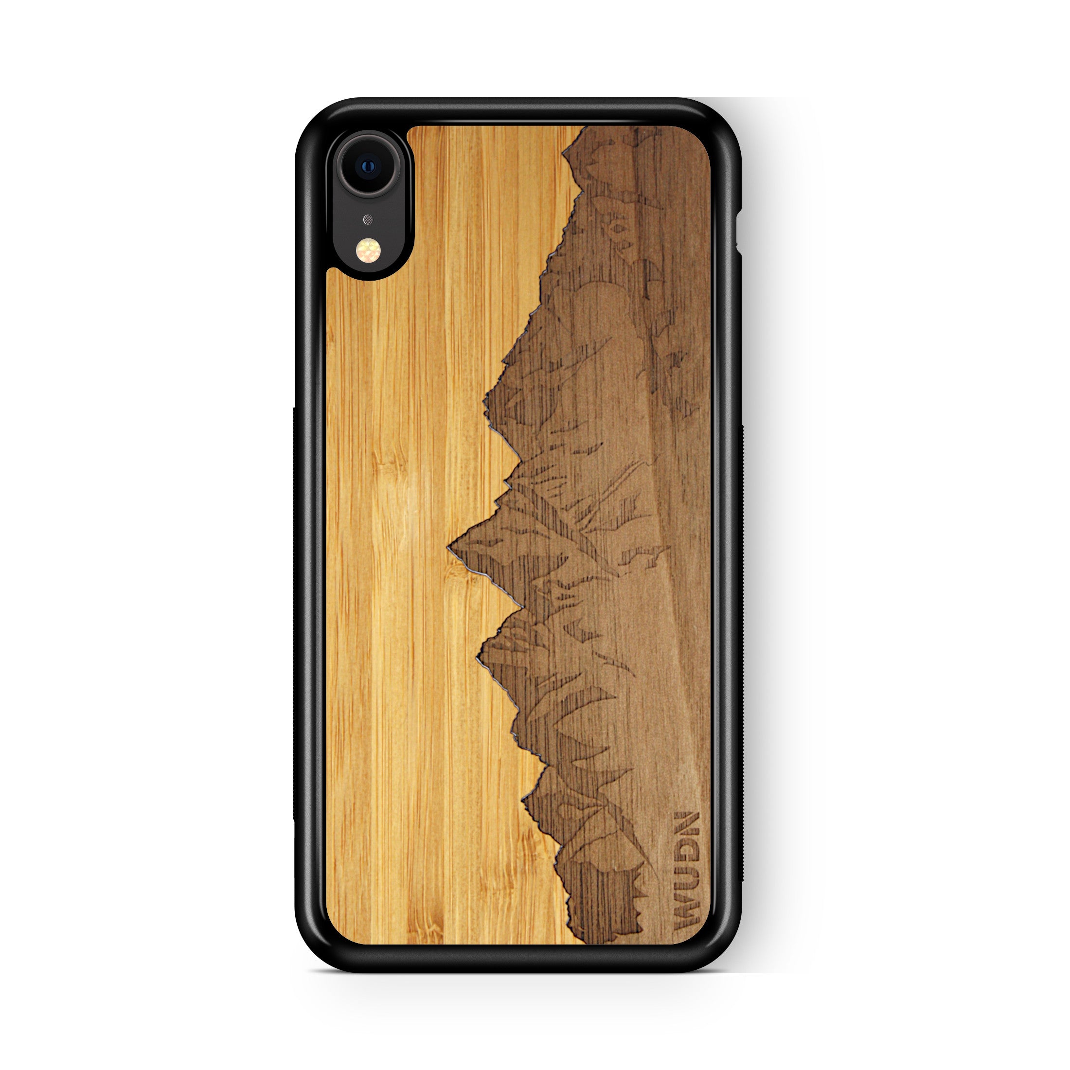 Slim Wooden Phone Case | Sawtooth Mountains Traveler, Cases by WUDN for iPhone Xr